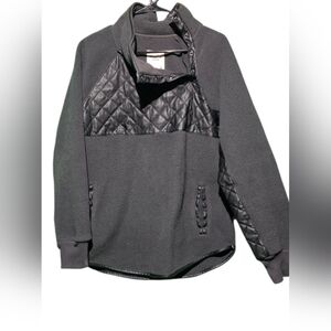 Abercrombie & Fitch EUC Medium Black Quilted Pullover Sweater PTP 21